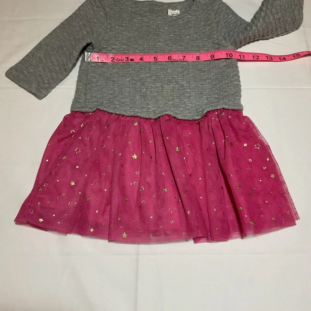 Gap Toddler Girl Size 2 Gray Pink Tutu Bottom Dress Play Party Sparkle